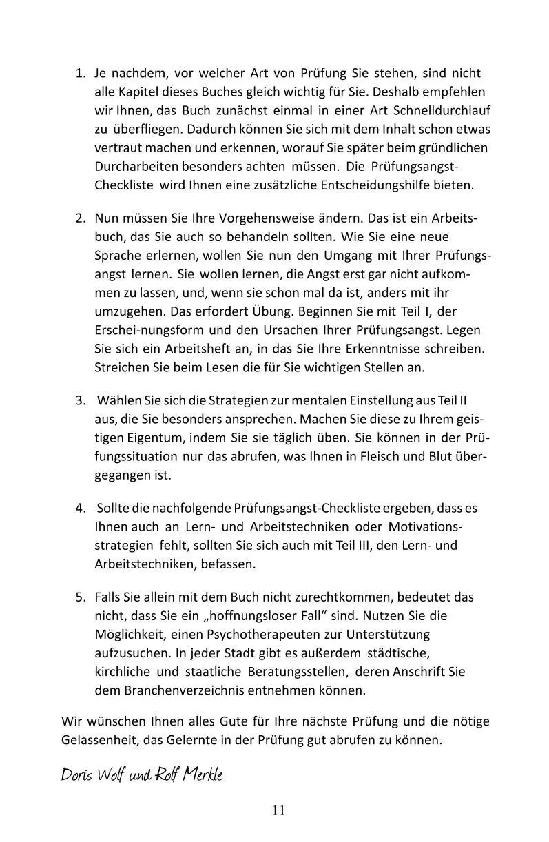 Bild: 9783923614363 | So überwinden Sie Prüfungsängste | Doris Wolf (u. a.) | Taschenbuch
