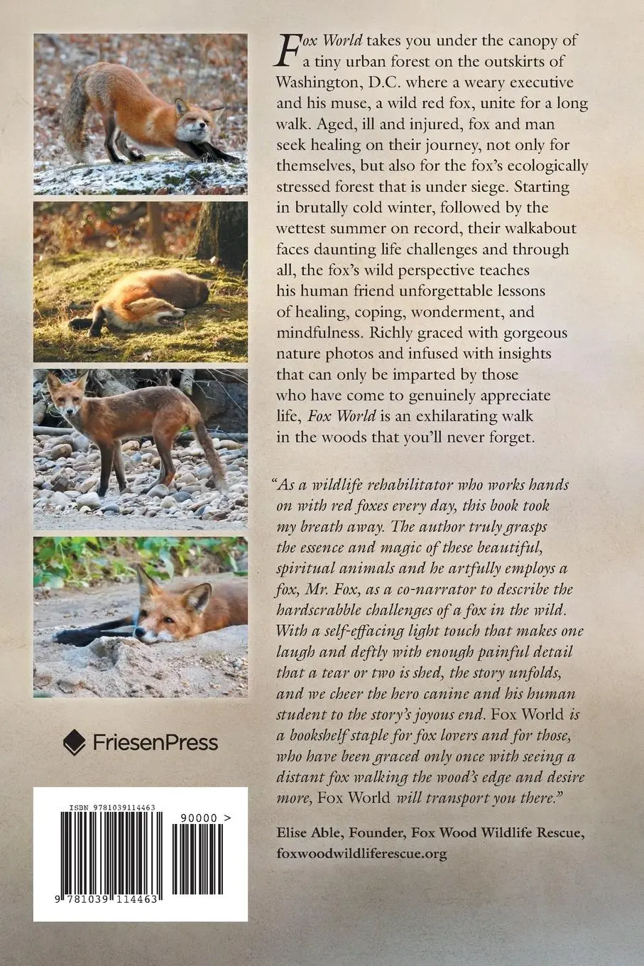 Rückseite: 9781039114463 | Fox World | 500 Miles of Walks and Talks with an Old Fox | Russell