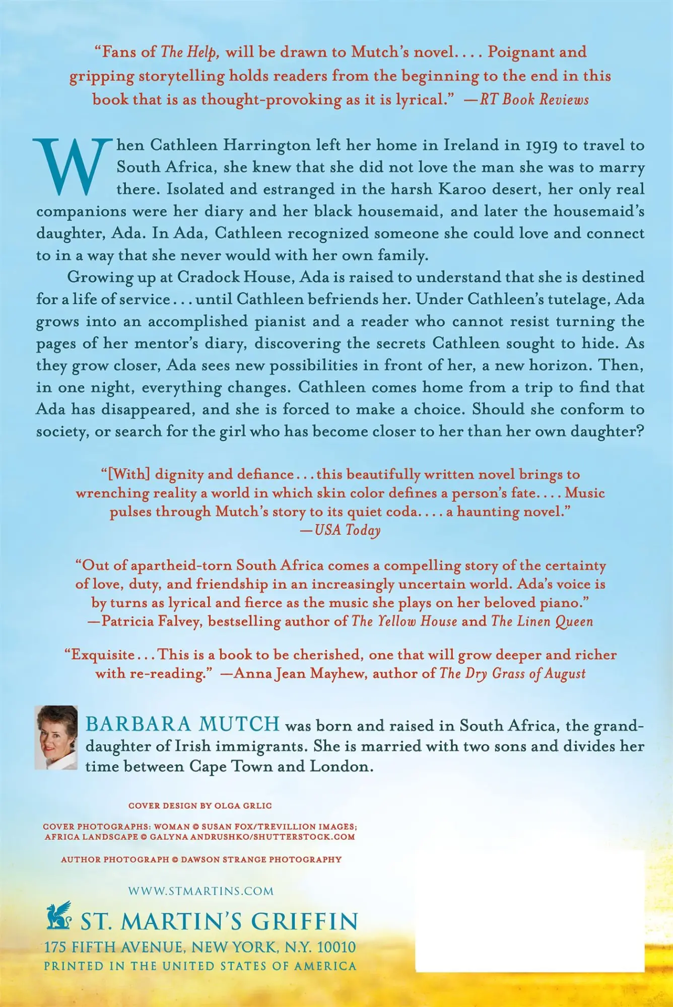 Rückseite: 9781250054463 | Housemaid's Daughter | Barbara Mutch | Taschenbuch | Englisch | 2015
