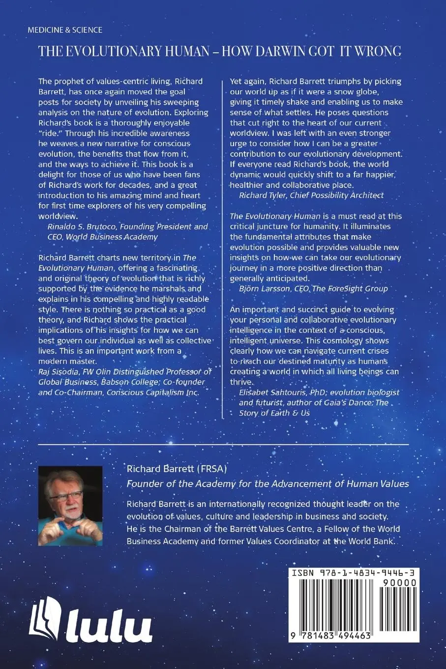 Rückseite: 9781483494463 | The Evolutionary Human | Richard Barrett | Taschenbuch | Englisch