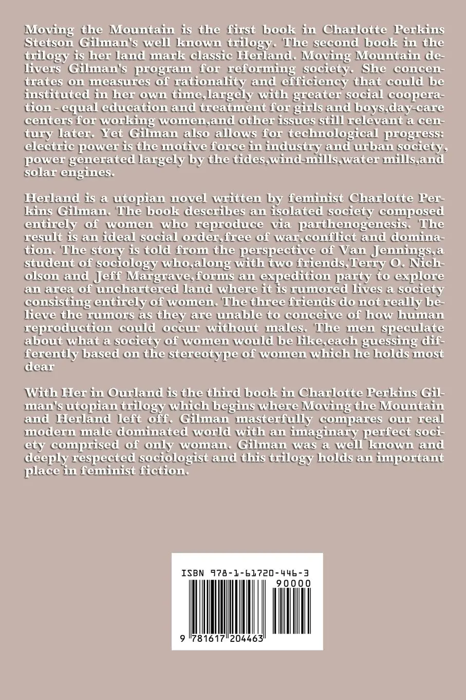 Rückseite: 9781617204463 | The Herland Trilogy | Charlotte Perkins Gilman | Taschenbuch | 2011