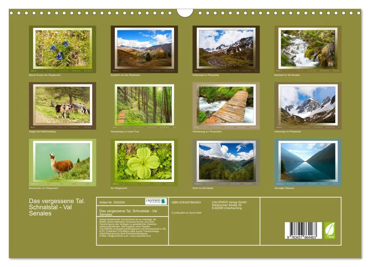 Bild: 9783457864463 | Das vergessene Tal. Schnalstal - Val Senales (Wandkalender 2026 DIN...