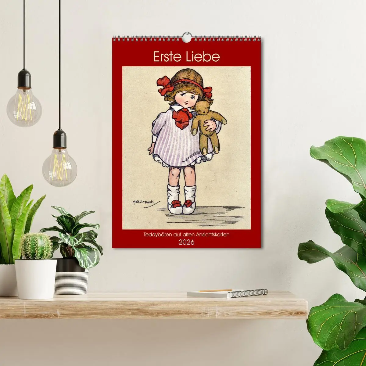 Bild: 9783516334463 | Erste Liebe - Teddybären auf alten Ansichtskarten (Wandkalender...