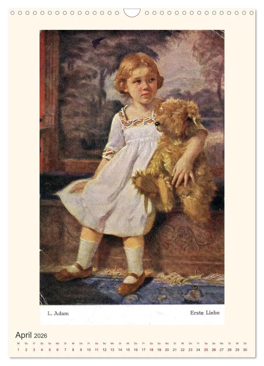 Bild: 9783516334463 | Erste Liebe - Teddybären auf alten Ansichtskarten (Wandkalender...