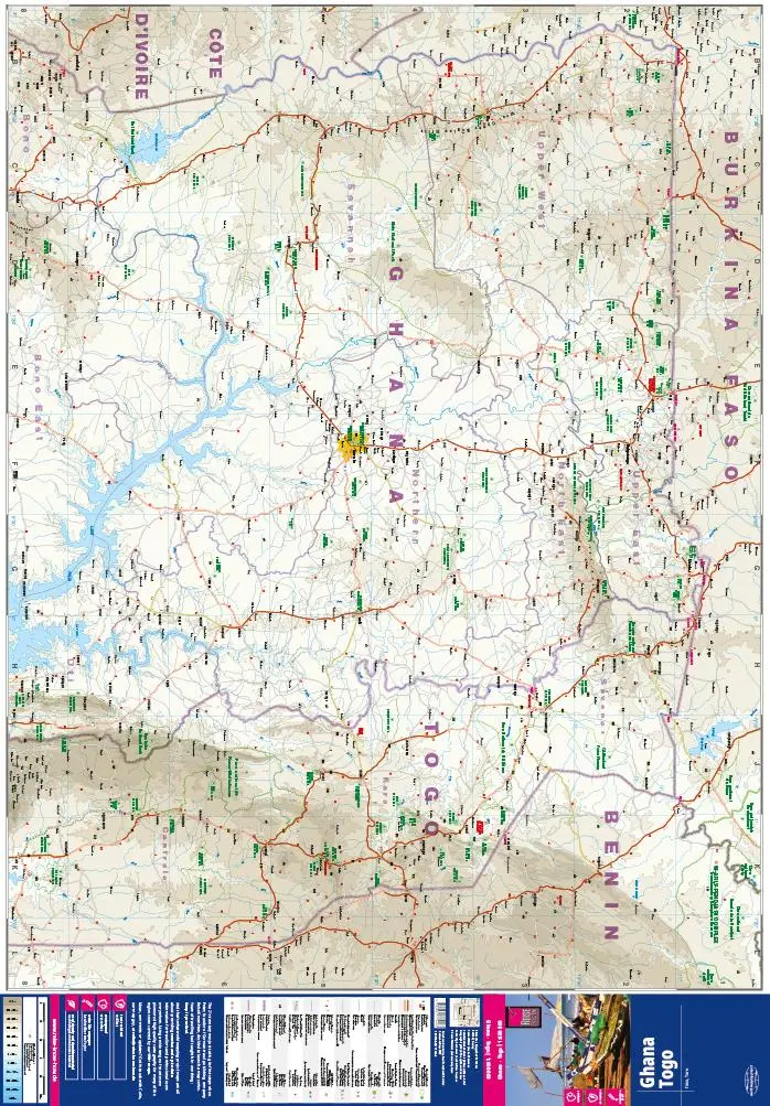 Bild: 9783831774463 | Reise Know-How Landkarte Ghana, Togo (1:600.000) | Rump | (Land-)Karte