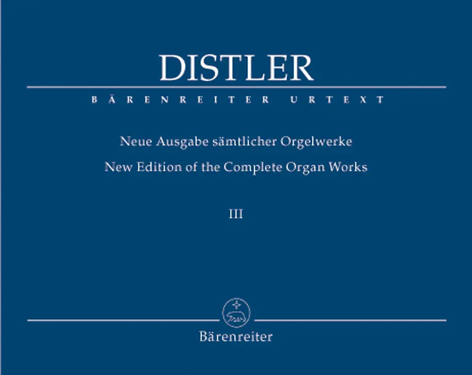 Cover: 9790006534463 | Samtliche Orgelwerke 3 | Hugo Distler | Bärenreiter Urtext | Buch