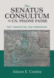Cover: 9781108714563 | The Senatus Consultum de Cn. Pisone Patre | Alison E Cooley | Buch