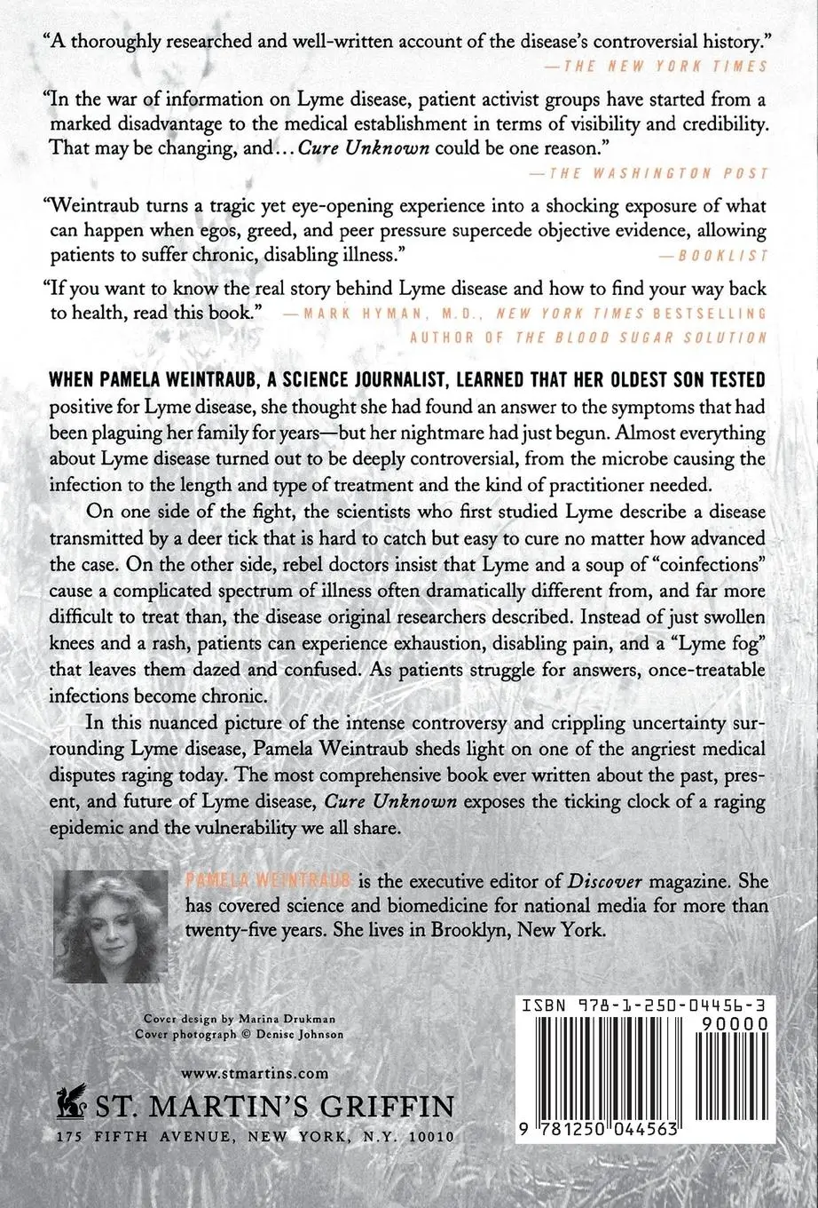 Rückseite: 9781250044563 | Cure Unknown | Pamela Weintraub | Taschenbuch | Englisch | 2013