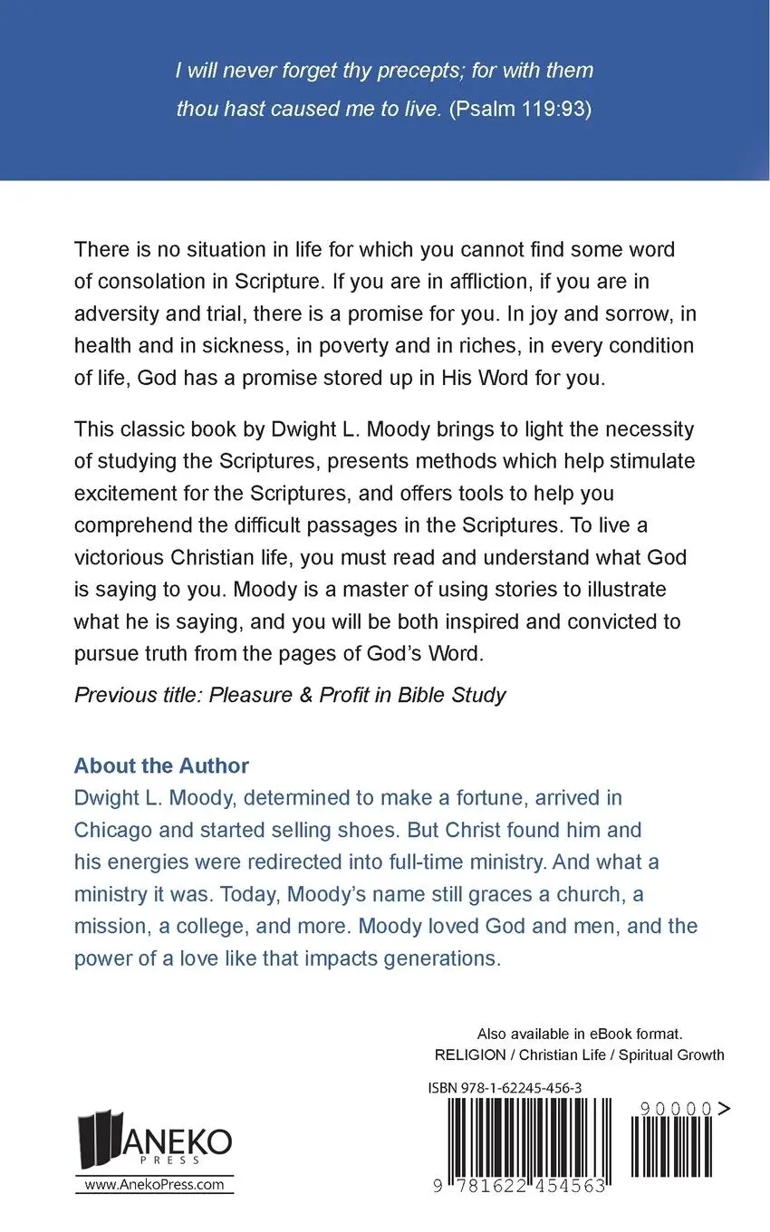Rückseite: 9781622454563 | How to Study the Bible | Dwight L. Moody | Taschenbuch | Englisch