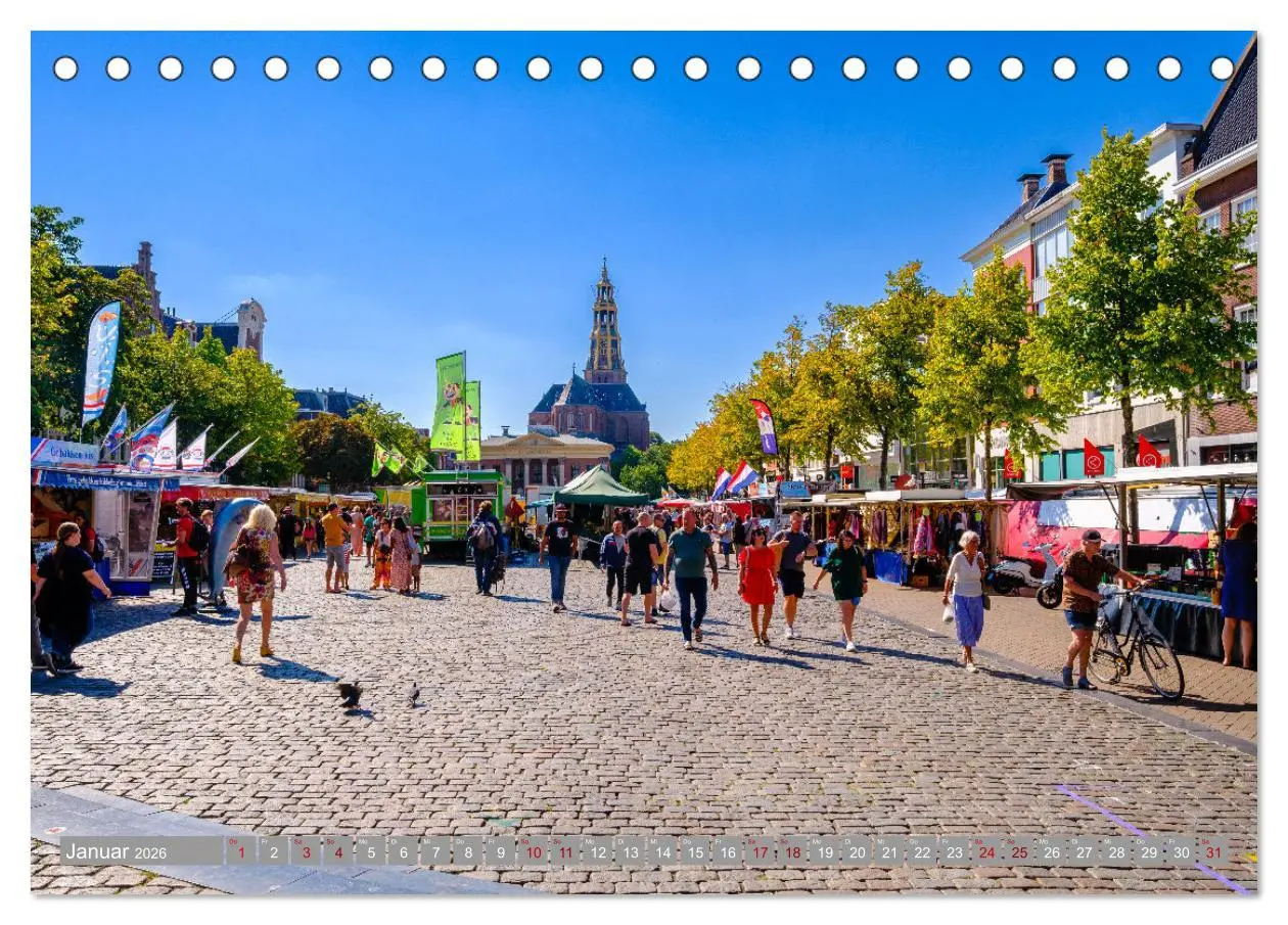 Bild: 9783457544563 | Ein Blick auf Groningen (Tischkalender 2026 DIN A5 quer), CALVENDO...