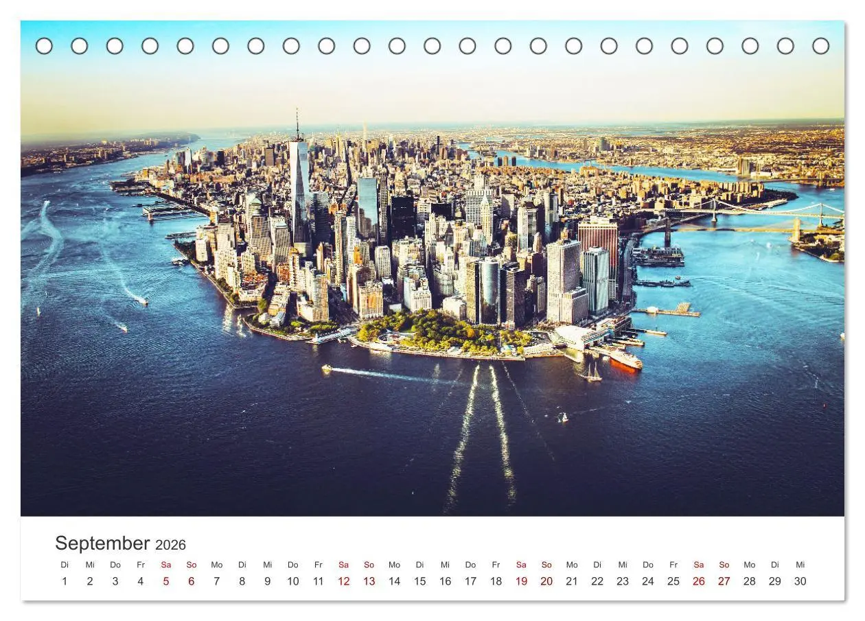 Bild: 9783457614563 | Über den Wolken in New York (Tischkalender 2026 DIN A5 quer),...