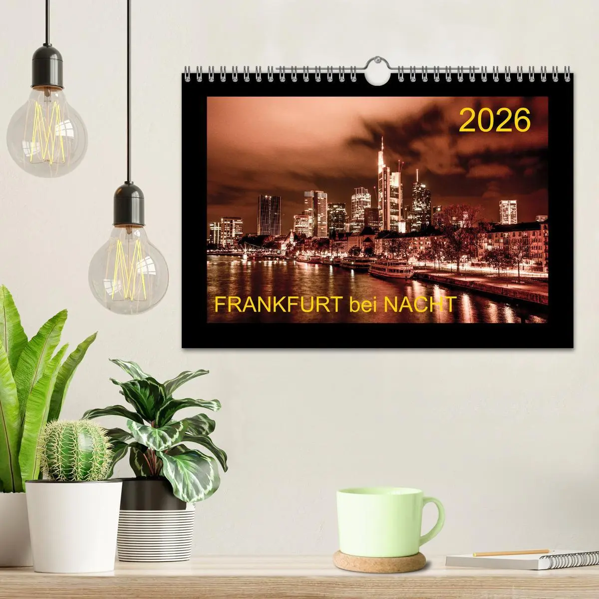 Bild: 9783457924563 | Frankfurt bei Nacht 2026 (Wandkalender 2026 DIN A4 quer), CALVENDO...