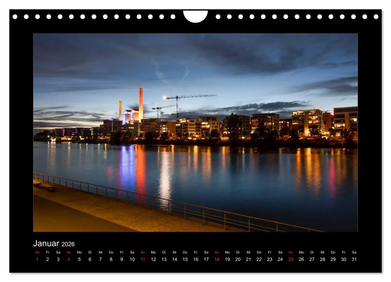 Bild: 9783457924563 | Frankfurt bei Nacht 2026 (Wandkalender 2026 DIN A4 quer), CALVENDO...