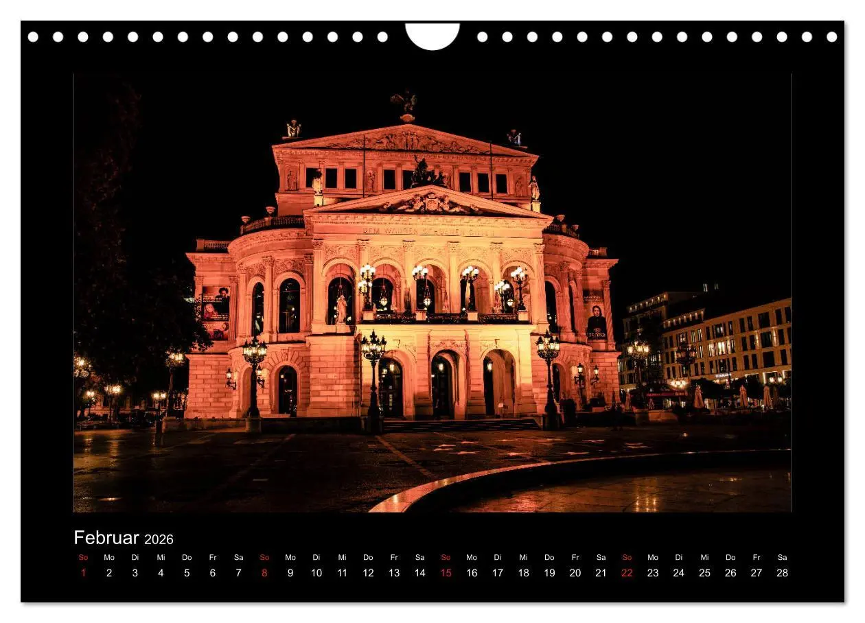 Bild: 9783457924563 | Frankfurt bei Nacht 2026 (Wandkalender 2026 DIN A4 quer), CALVENDO...
