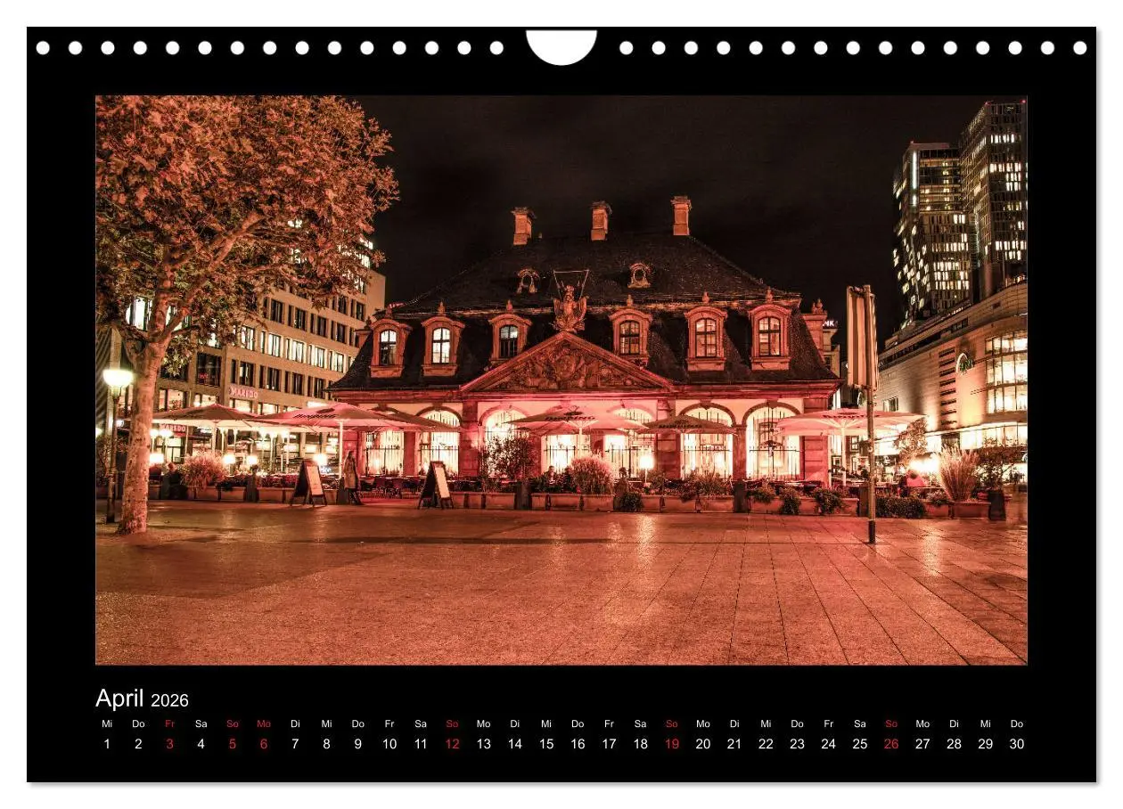 Bild: 9783457924563 | Frankfurt bei Nacht 2026 (Wandkalender 2026 DIN A4 quer), CALVENDO...