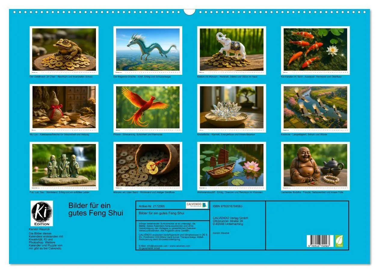 Bild: 9783516704563 | Bilder für ein gutes Feng Shui (Wandkalender 2026 DIN A2 quer),...