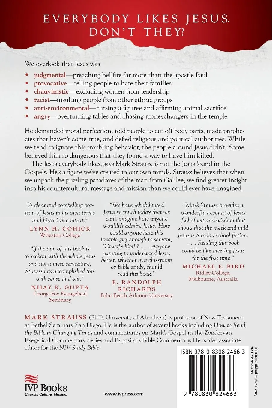Rückseite: 9780830824663 | Jesus Behaving Badly | The Puzzling Paradoxes of the Man from Galilee