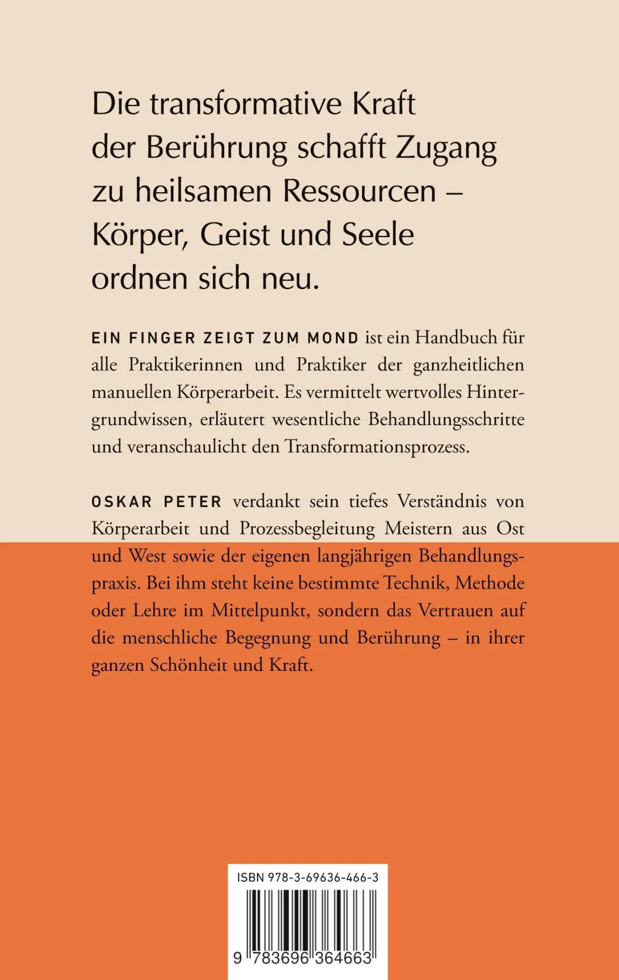 Rückseite: 9783696364663 | Ein Finger zeigt zum Mond | Die transformative Kraft der Berührung