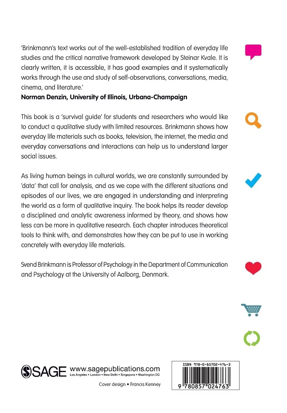 Rückseite: 9780857024763 | Qualitative Inquiry in Everyday Life | Svend Brinkmann | Taschenbuch