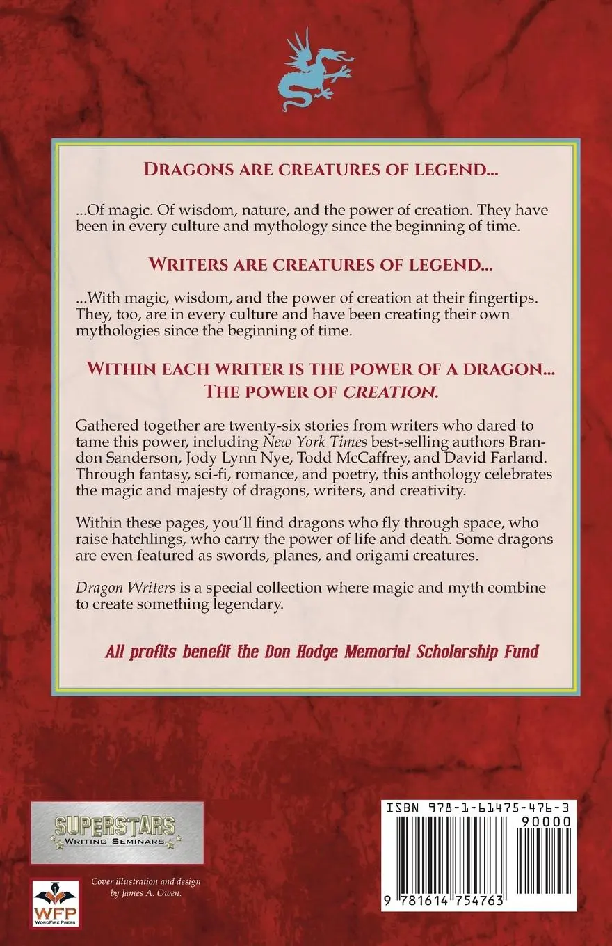 Rückseite: 9781614754763 | Dragon Writers | An Anthology | Brandon Sanderson (u. a.) | Buch