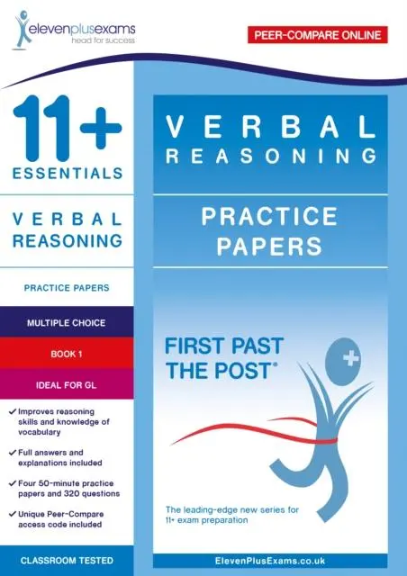 Cover: 9781912364763 | 11+ Essentials Verbal Reasoning Practice Papers Book 1 | Taschenbuch