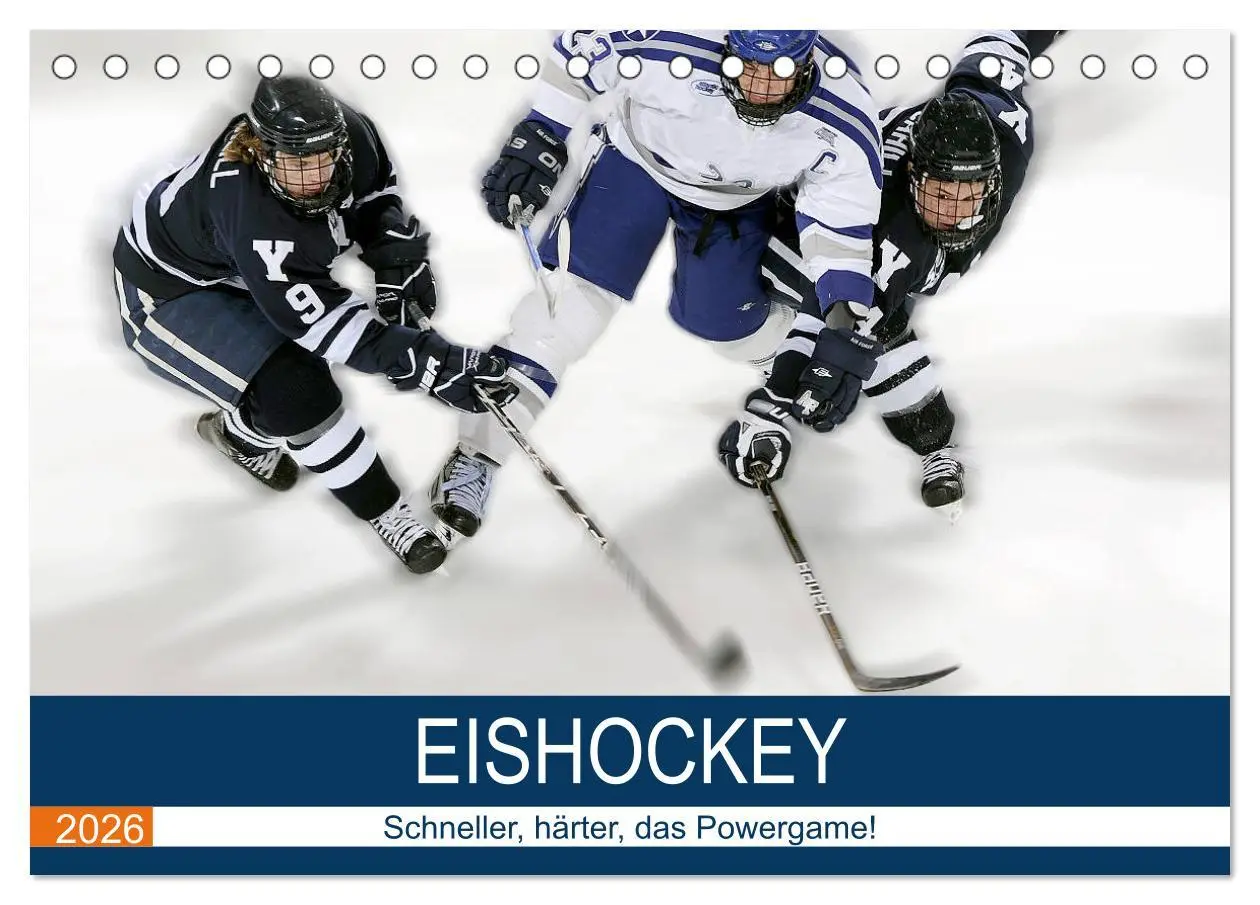 Cover: 9783457834763 | Eishockey! Schneller, härter, das Powergame! (Tischkalender 2026...