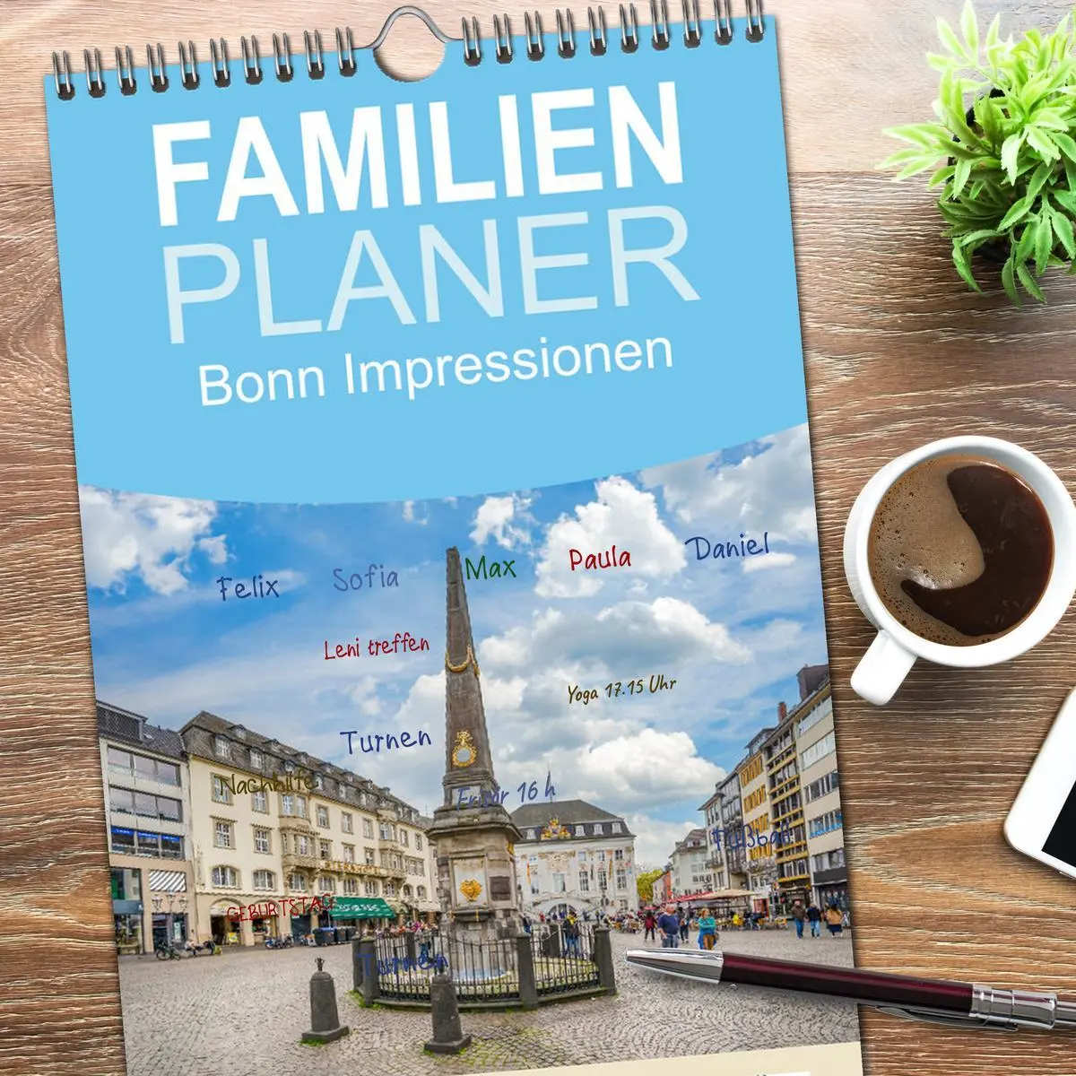 Bild: 9783516614763 | Familienplaner 2026 - Bonn Impressionen mit 5 Spalten...