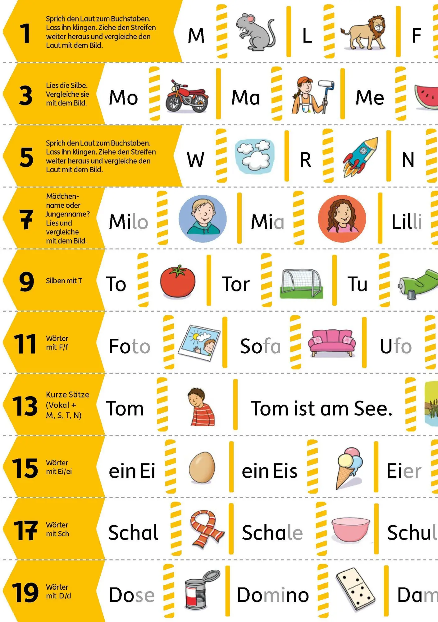 Bild: 9783881004763 | Meine Übungsstreifen Lesen lernen - 1. Klasse: Buchstaben, Silben,...