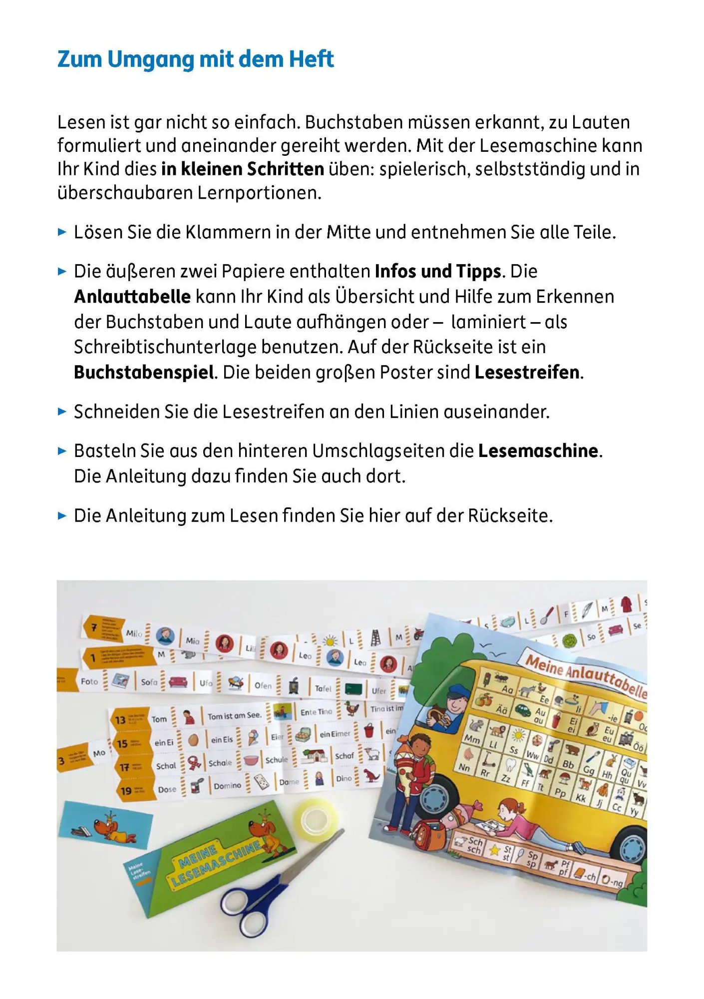 Bild: 9783881004763 | Meine Übungsstreifen Lesen lernen - 1. Klasse: Buchstaben, Silben,...
