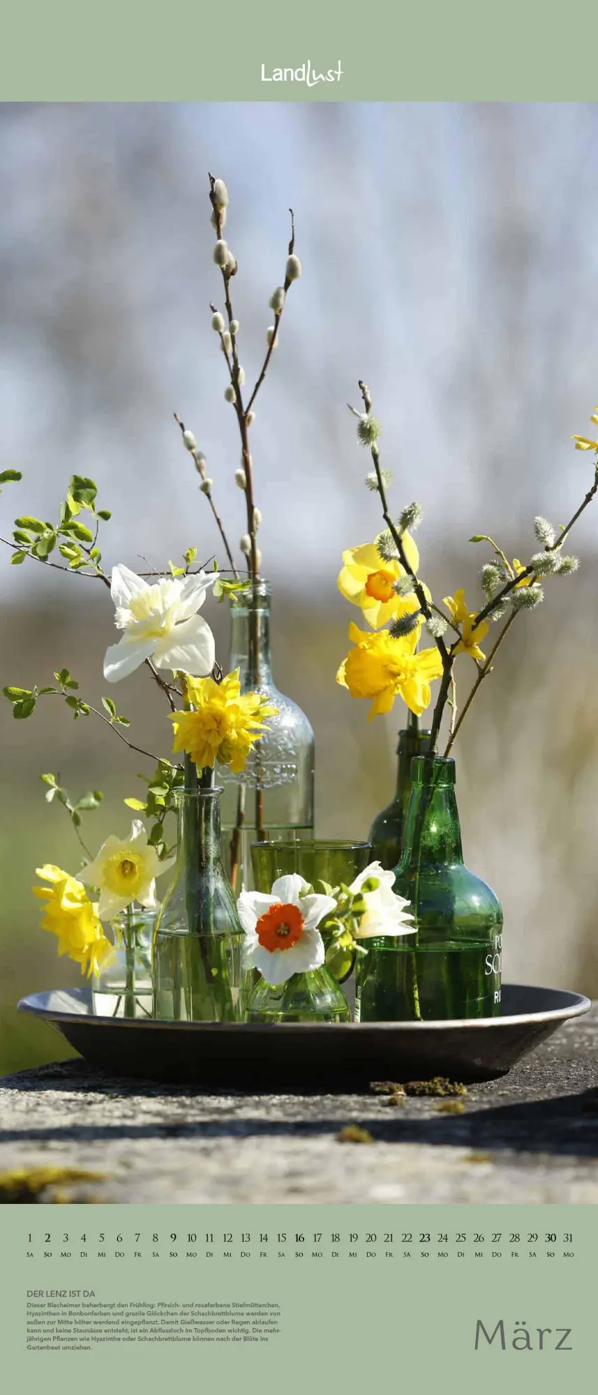 Bild: 4069095004863 | Landlust Vertikal: Blüten-Poesie 2026 Vertikal-Kalender -...