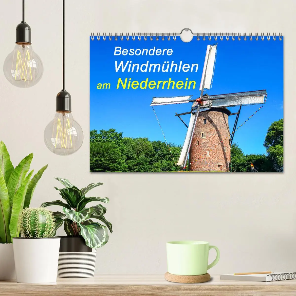 Bild: 9783457374863 | Besondere Windmühlen am Niederrhein (Wandkalender 2026 DIN A4...