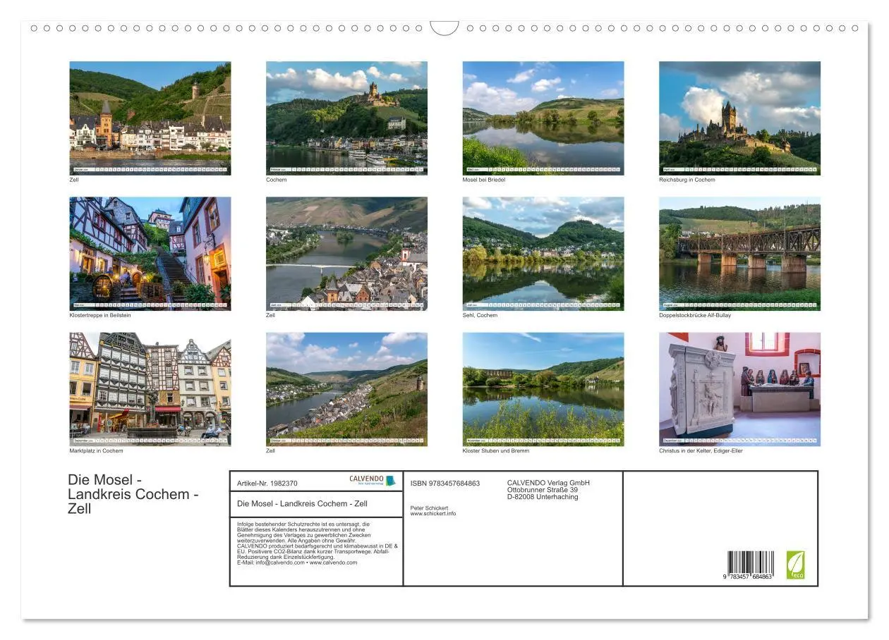Bild: 9783457684863 | Die Mosel - Landkreis Cochem - Zell (Wandkalender 2026 DIN A2...