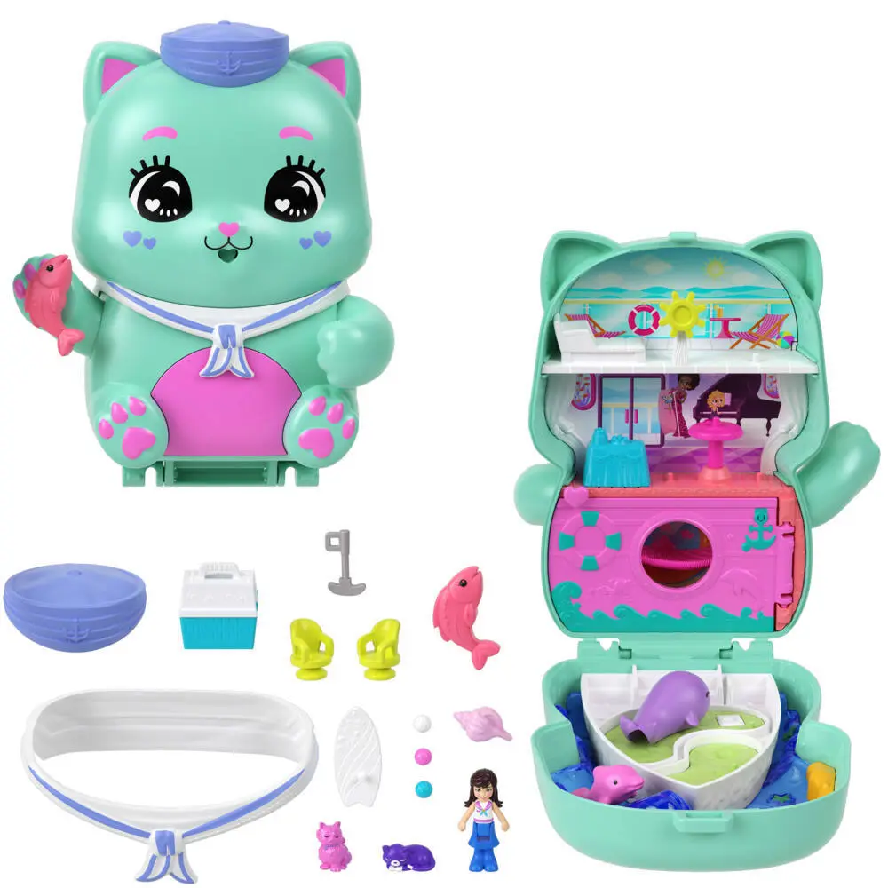 Bild: 194735274963 | Polly Pocket Matrosenkatze Schatulle | Blister | JCR37 | Deutsch