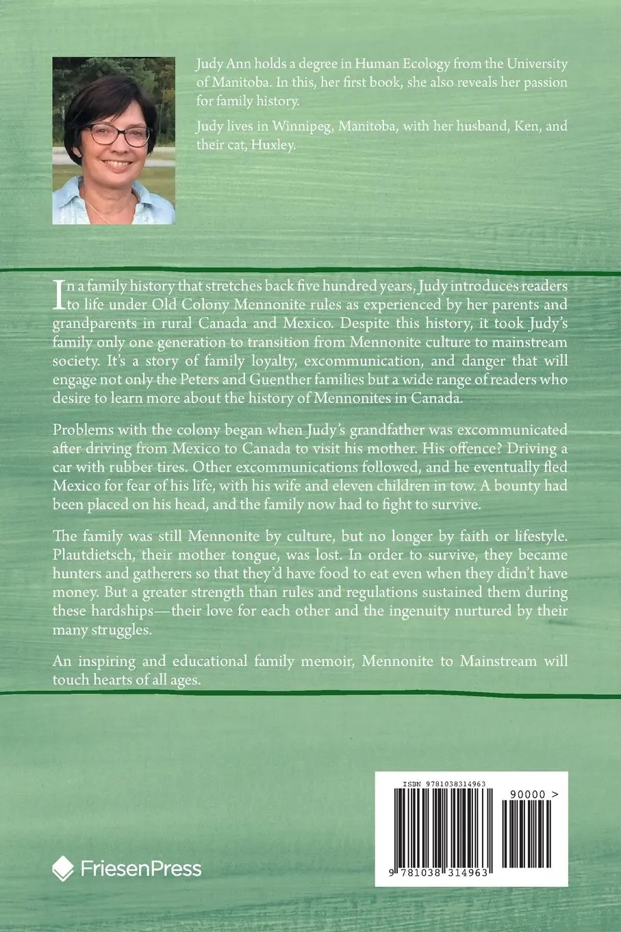 Rückseite: 9781038314963 | Mennonite to Mainstream | Judy Ann | Taschenbuch | Englisch | 2024