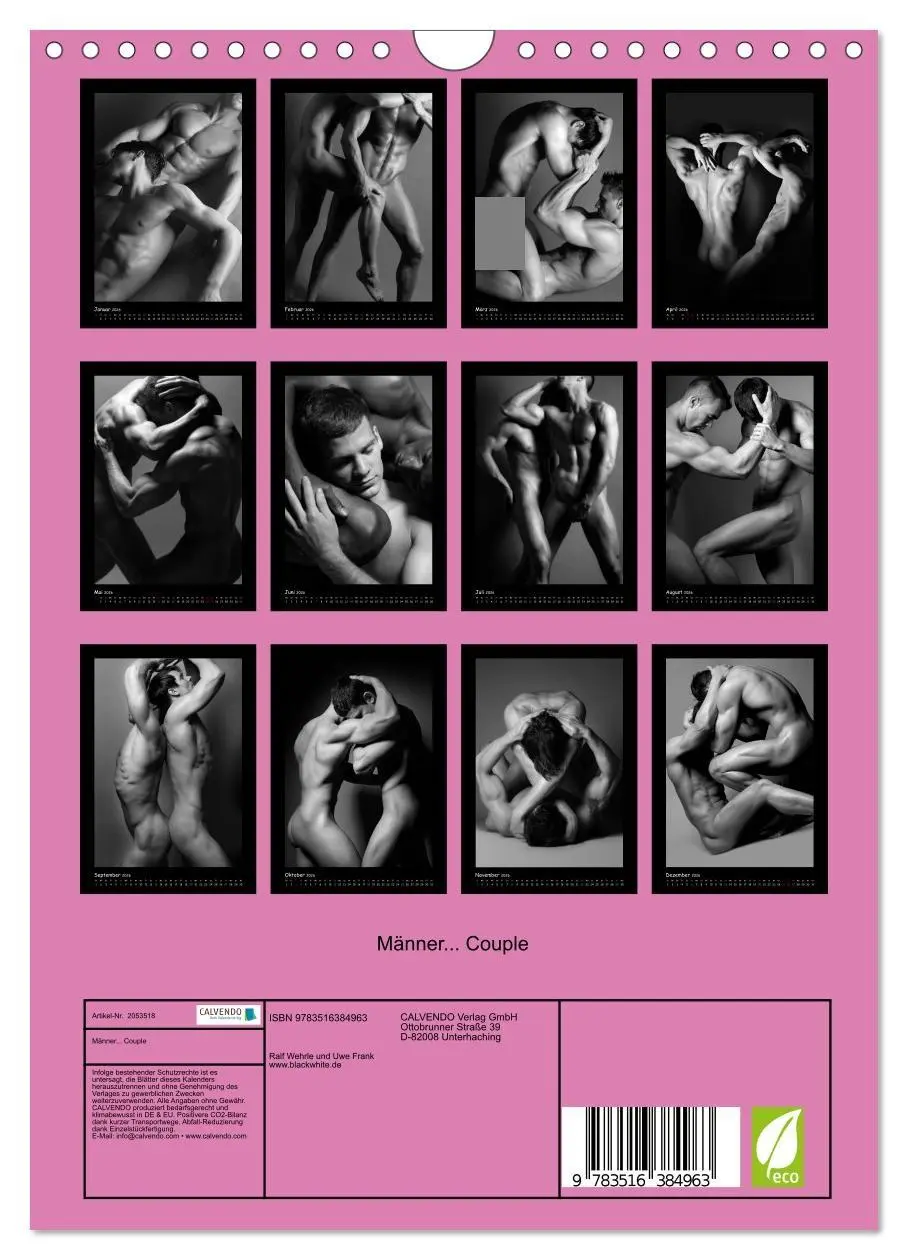 Bild: 9783516384963 | Männer... Couple (Wandkalender 2026 DIN A4 hoch), CALVENDO...