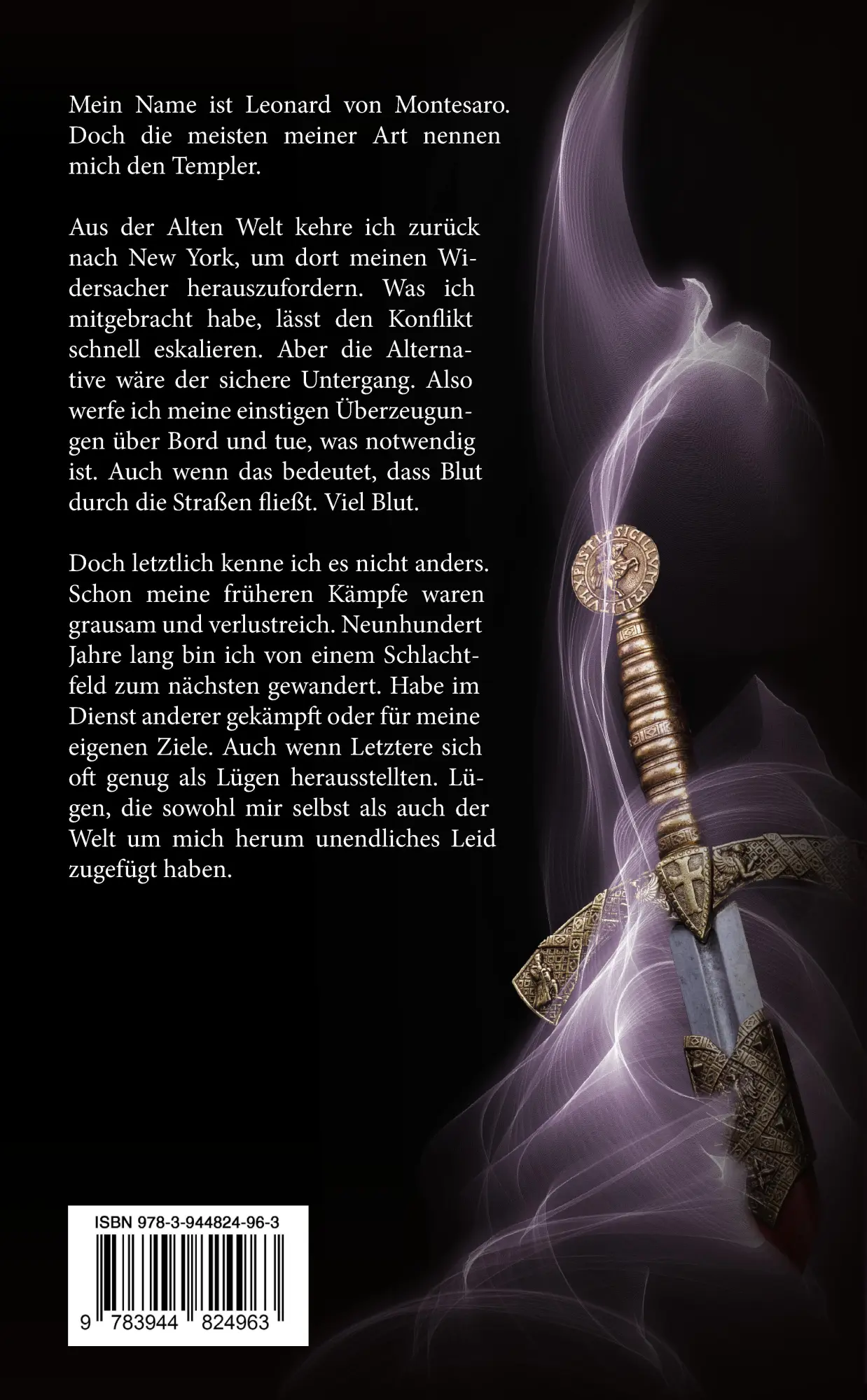 Rückseite: 9783944824963 | Blutfehde | Das Finale zur Vampirroman-Reihe mit dem Templer! | Buch