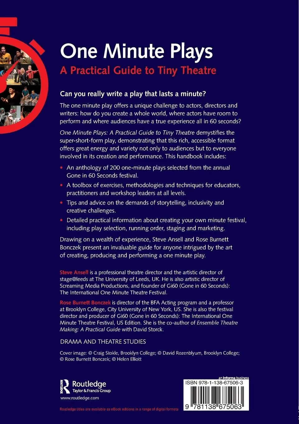 Rückseite: 9781138675063 | One Minute Plays | A Practical Guide to Tiny Theatre | Ansell (u. a.)