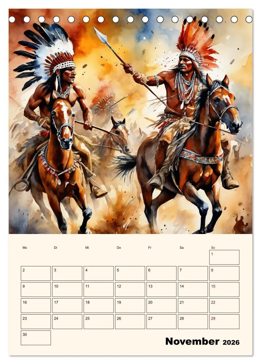 Bild: 9783516275063 | Indianische Kultur (Tischkalender 2026 DIN A5 hoch), CALVENDO...