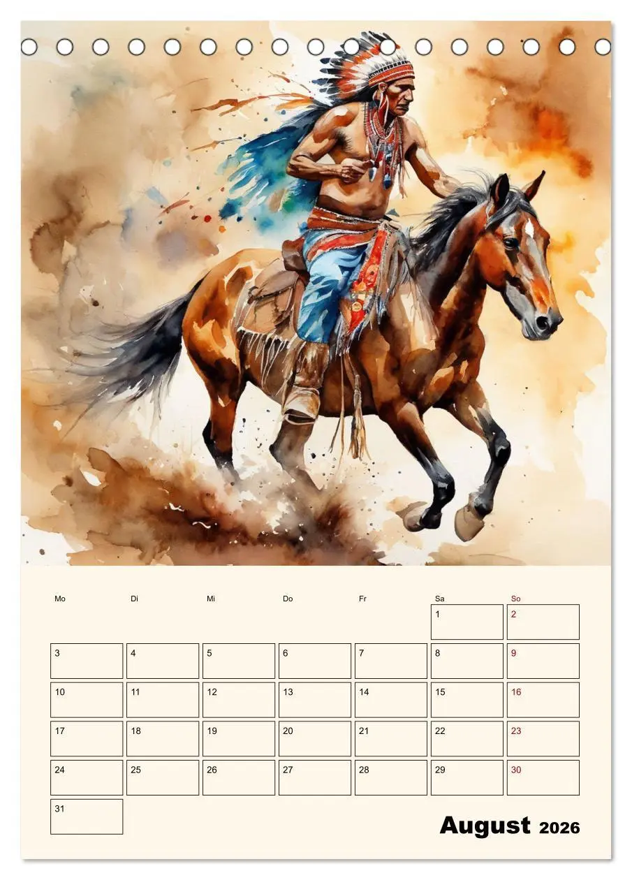 Bild: 9783516275063 | Indianische Kultur (Tischkalender 2026 DIN A5 hoch), CALVENDO...