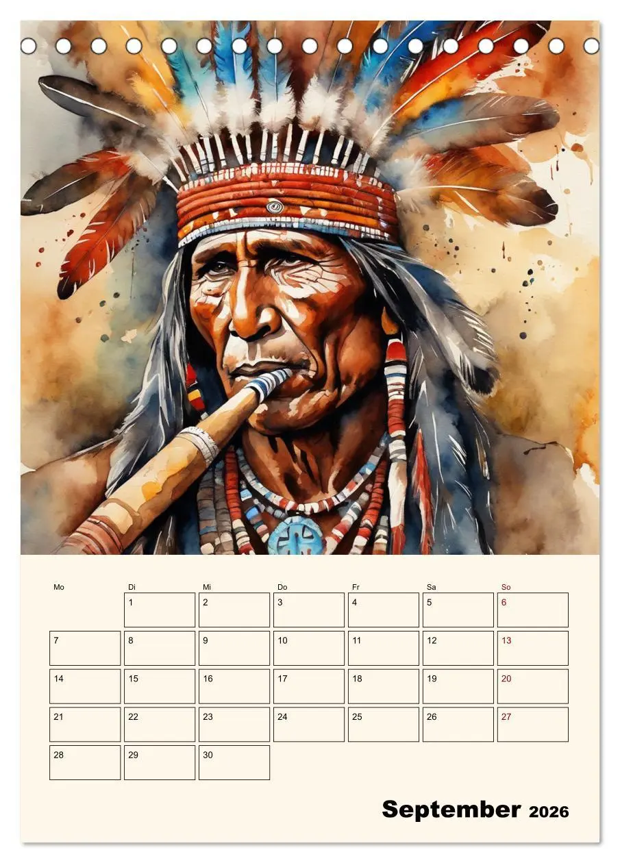 Bild: 9783516275063 | Indianische Kultur (Tischkalender 2026 DIN A5 hoch), CALVENDO...