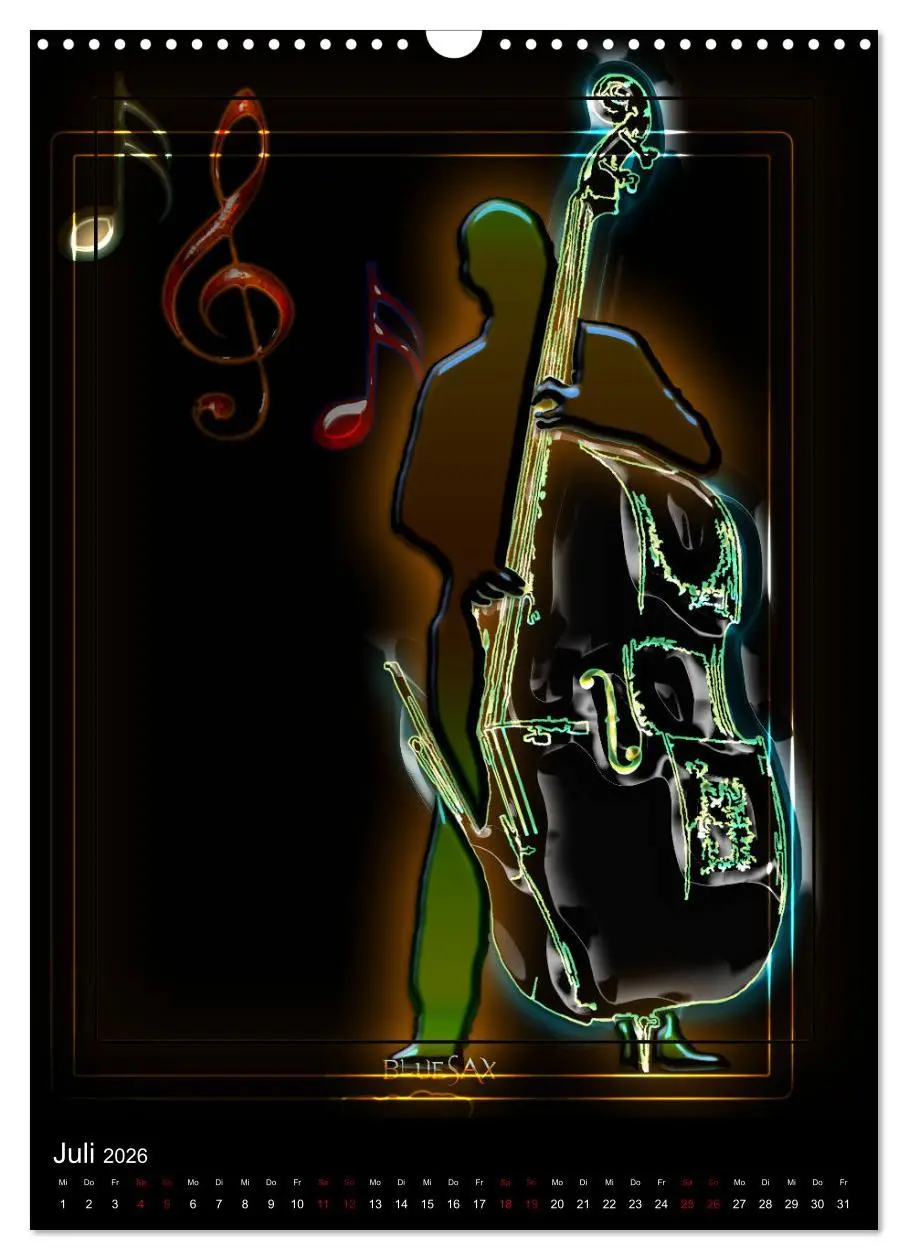 Bild: 9783516415063 | Jazz Ewig (Wandkalender 2026 DIN A3 hoch), CALVENDO Monatskalender