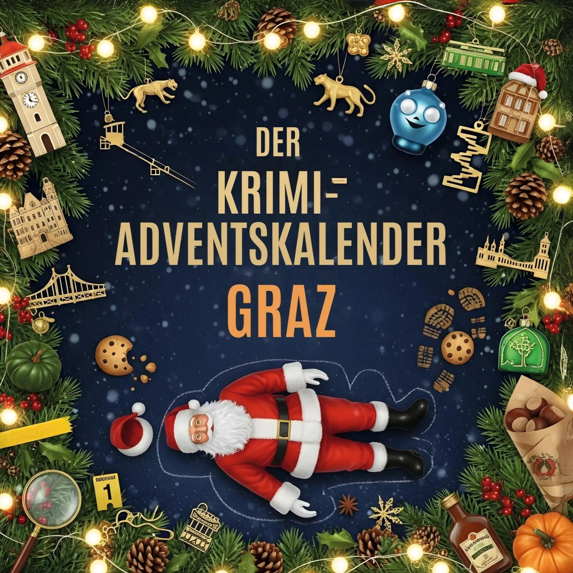 Cover: 9783695305063 | Der Krimi-Adventskalender Graz | Mordsverdächtig in 24 Akten | Weber