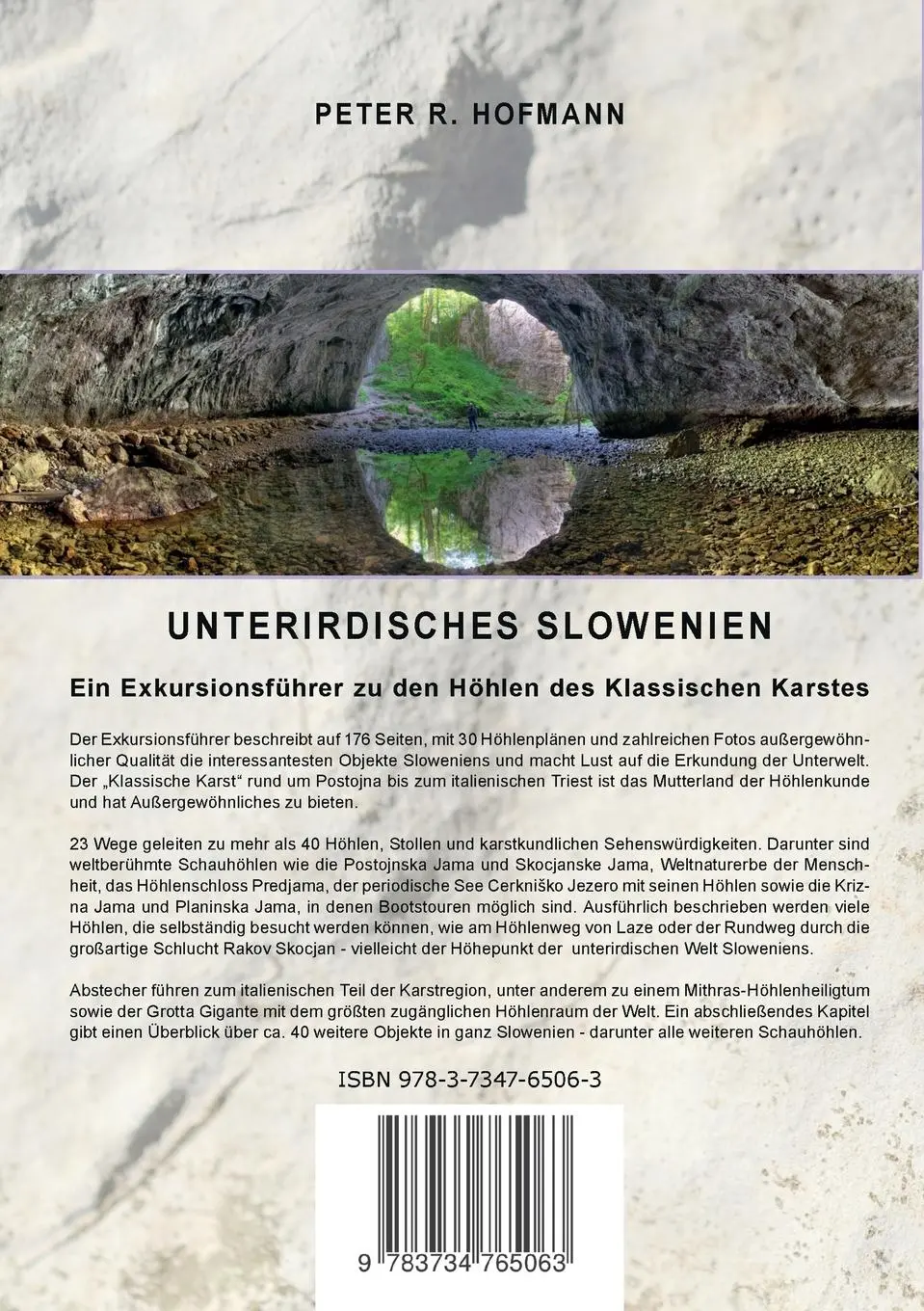 Rückseite: 9783734765063 | Unterirdisches Slowenien | Peter R. Hofmann | Taschenbuch | 176 S.