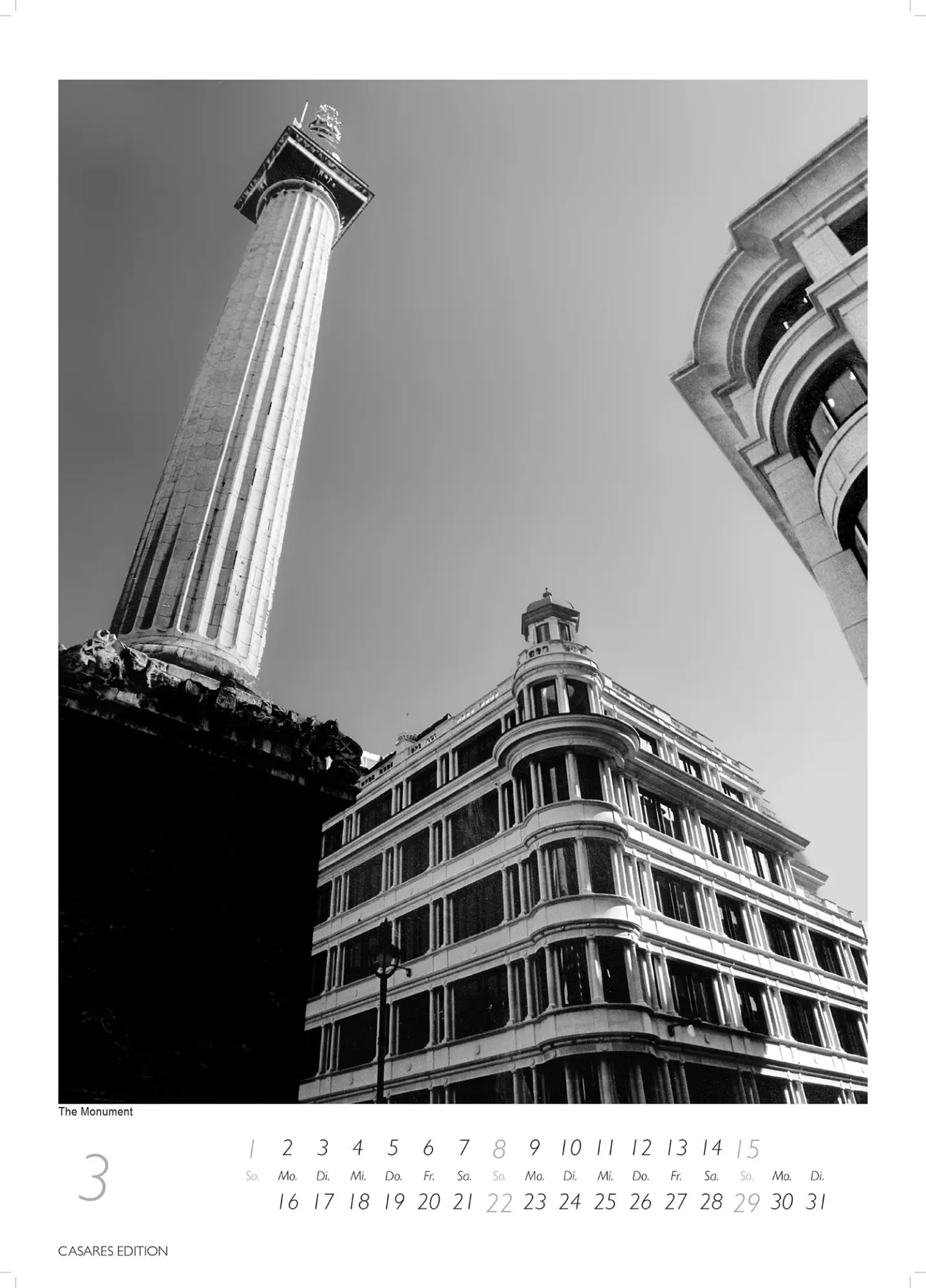 Bild: 9781835245163 | London schwarz-weiss Kalender 2026 - Wandkalender Fotokalender...