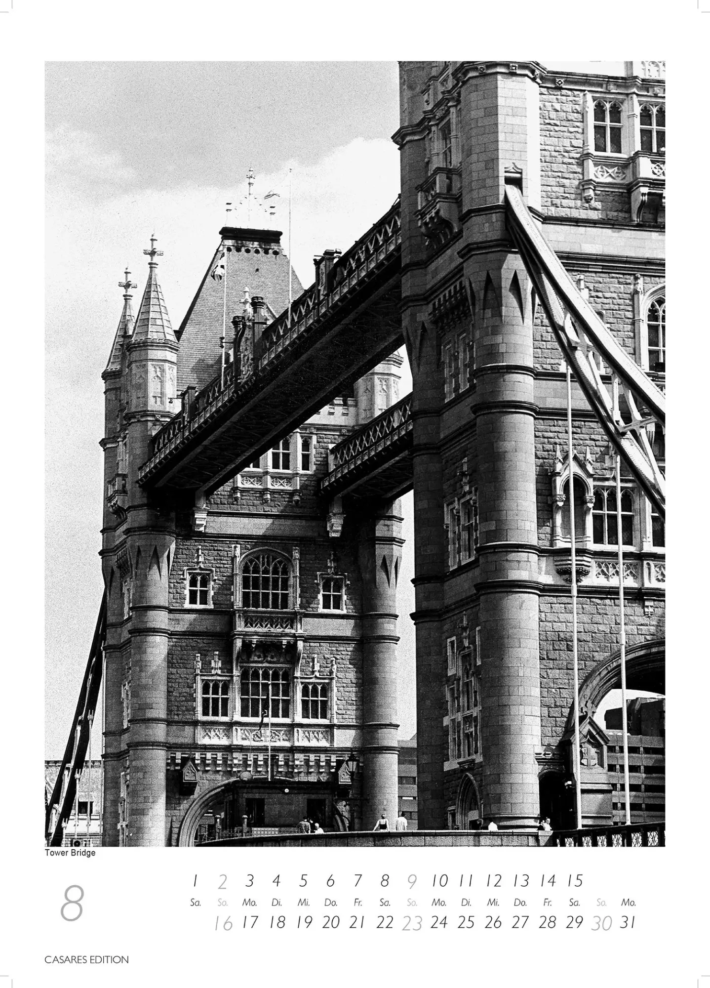 Bild: 9781835245163 | London schwarz-weiss Kalender 2026 - Wandkalender Fotokalender...