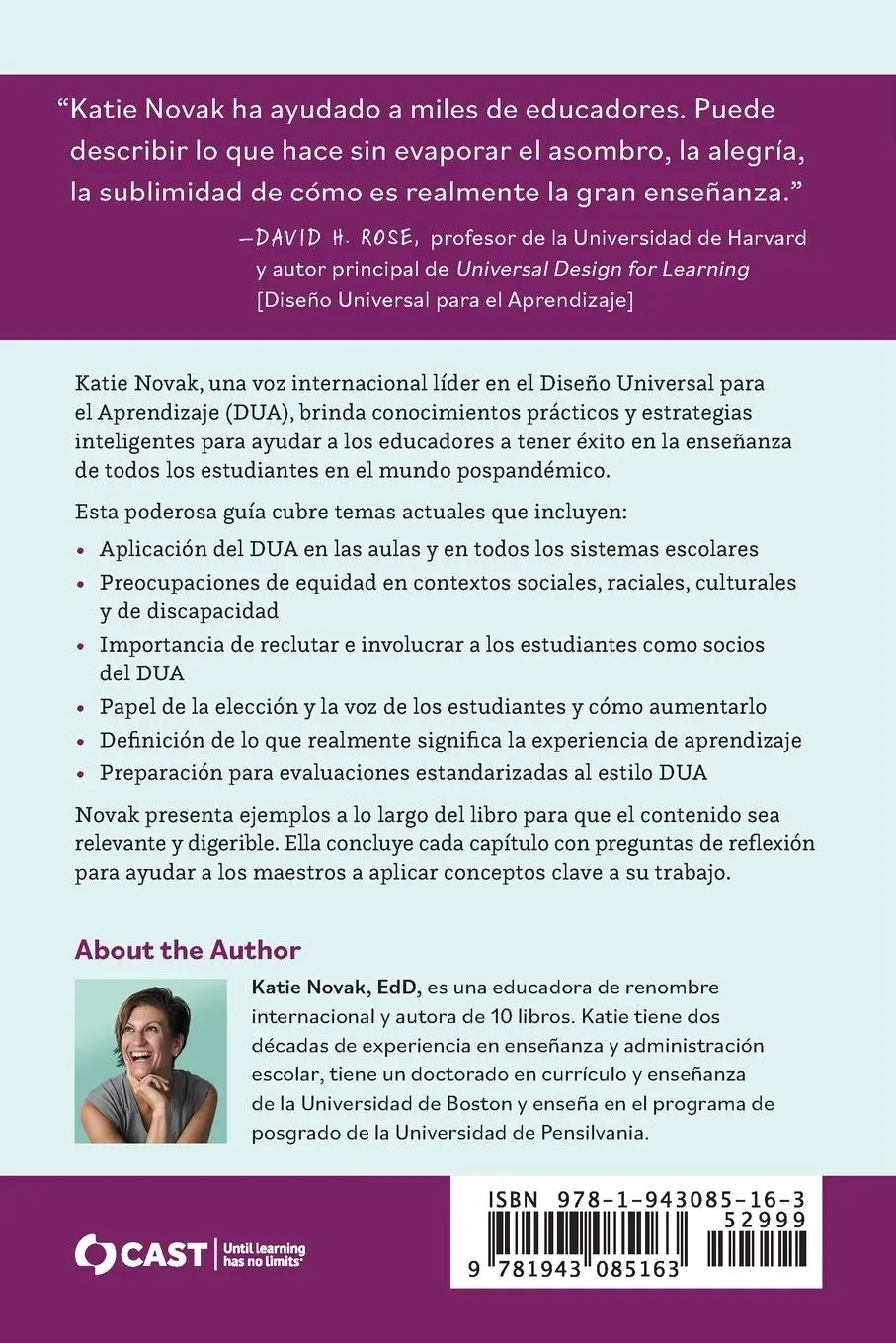 Rückseite: 9781943085163 | ¡DUA Ahora! | Katie Novak | Taschenbuch | Spanisch | 2023 | CAST, Inc.