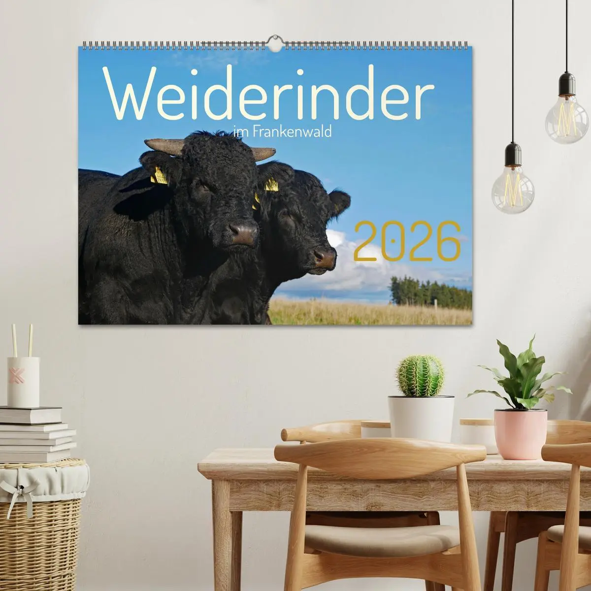 Bild: 9783457555163 | Weiderinder im Frankenwald (Wandkalender 2026 DIN A2 quer),...