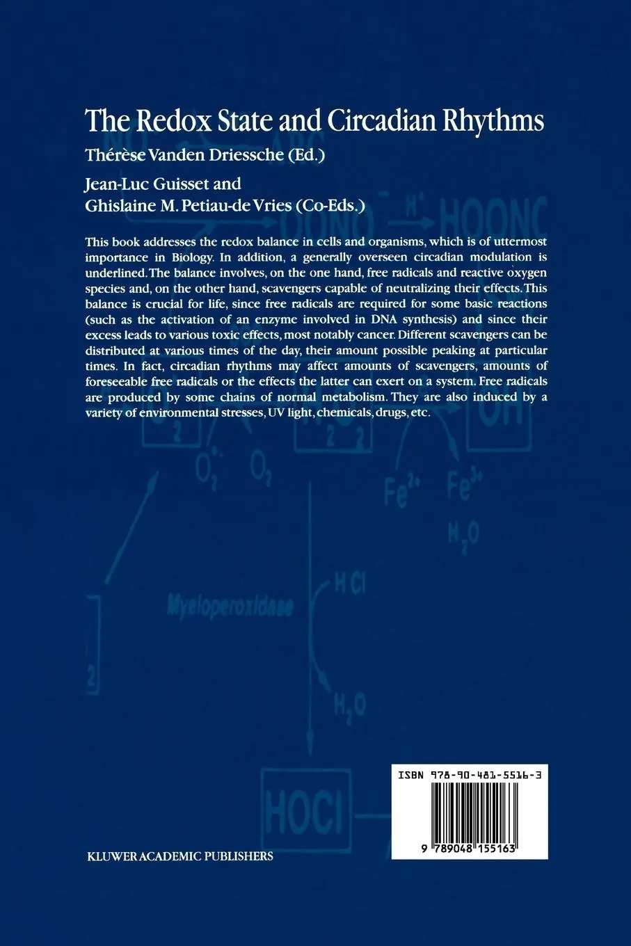 Rückseite: 9789048155163 | The Redox State and Circadian Rhythms | Driessche (u. a.) | Buch | xii