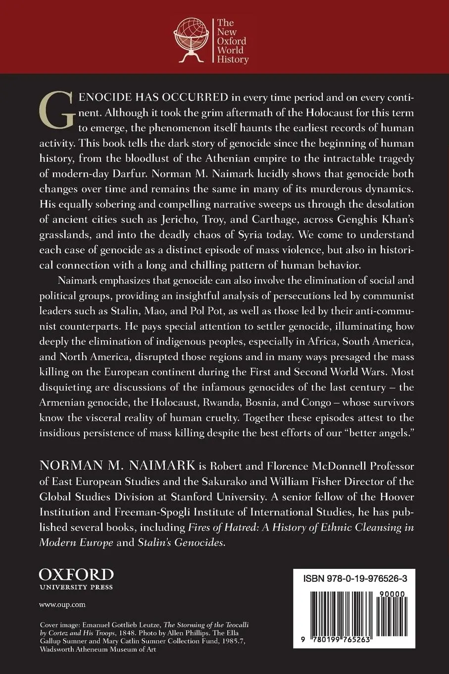 Rückseite: 9780199765263 | Genocide | A World History | Norman M Naimark | Taschenbuch | Englisch