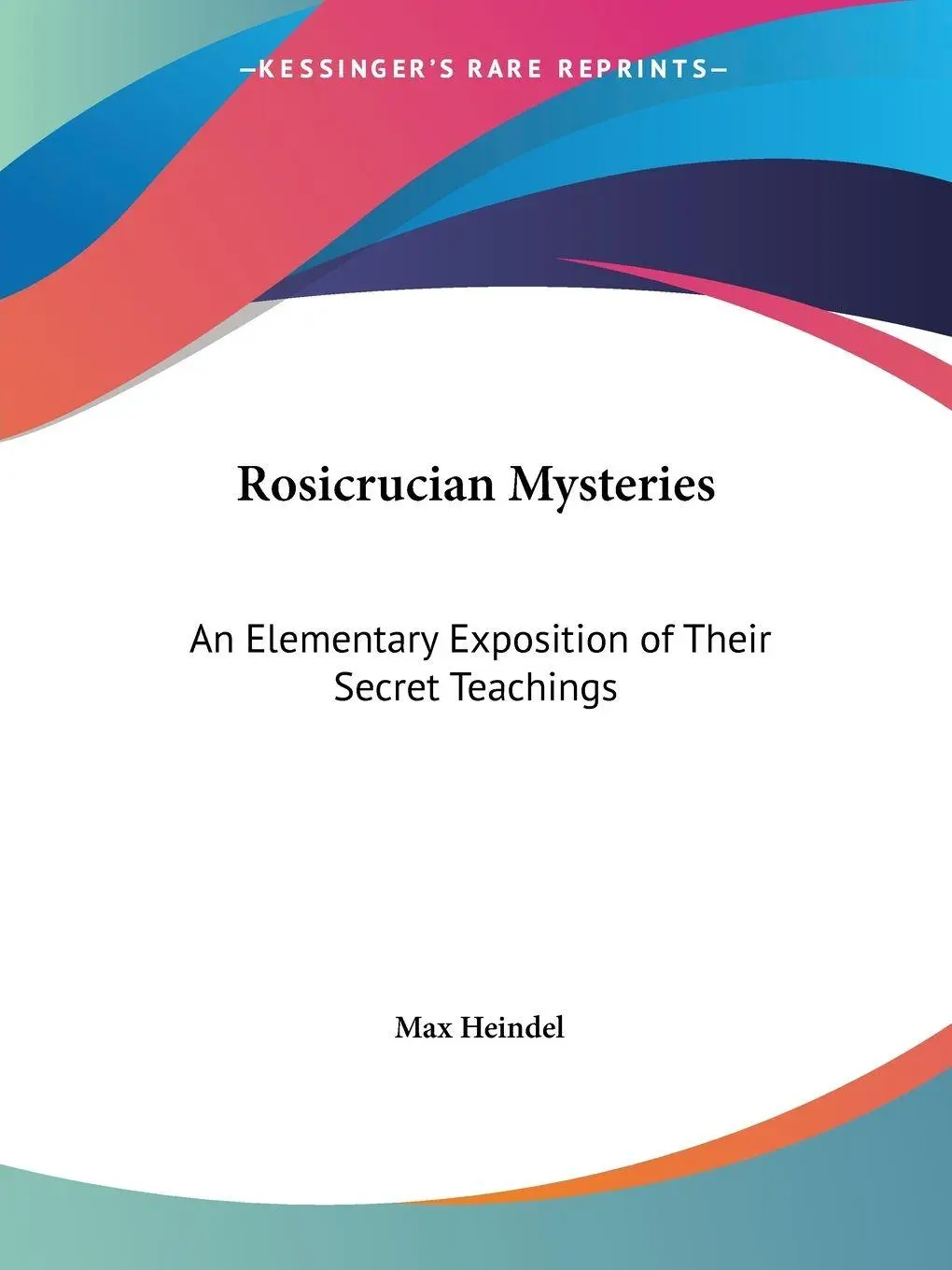 Cover: 9780766105263 | Rosicrucian Mysteries | Max Heindel | Taschenbuch | Englisch | 1998